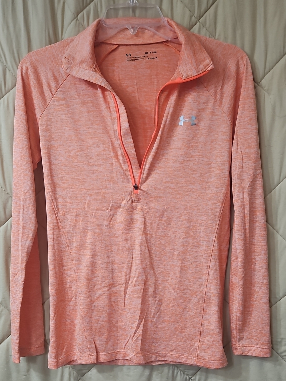 Under Armour Women’s Orange Quarter-Zip Performance Top